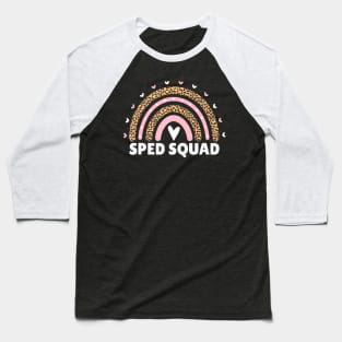 Sped Squad Rainbow Special Education Teacher Baseball T-Shirt